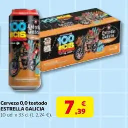 Alcampo ESTRELLA GALICIA Cerveza 0,0 tostada oferta