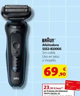 Alcampo BRAUN Afeitadora S552-B1000S oferta