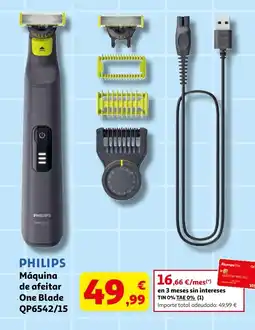 Alcampo PHILIPS Máquina de afeitar One Blade QP6542/15 oferta