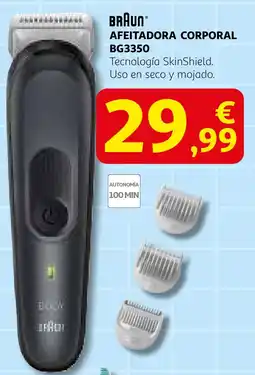 Alcampo BRAUN Afeitadora corporal BG3350 oferta