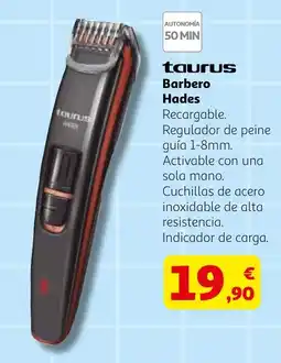 Alcampo TAURUS Barbero Hades oferta