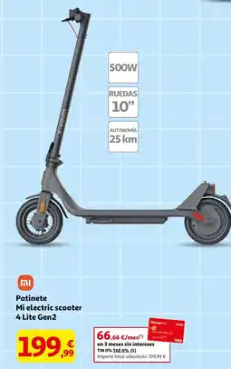 Alcampo XIAOMI Patinete Mi electric scooter 4 Lite Gen2 oferta