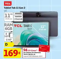 Alcampo TCL Tablet Tab 11 Gen 2 oferta