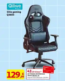 Alcampo QILIVE Silla gaming Q3603 oferta