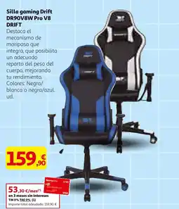 Alcampo DRIFT Silla gaming Drift DR90V8W Pro V8 oferta