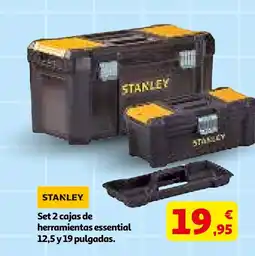 Alcampo STANLEY Set 2 cajas de herramientas essential 12,5 y 19 pulgadas. oferta