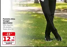 Alcampo INEXTENSO Pantalón chino Straight oferta