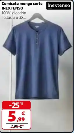 Alcampo INEXTENSO Camiseta manga corta oferta