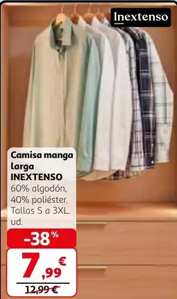 Alcampo INEXTENSO Camisa manga larga oferta