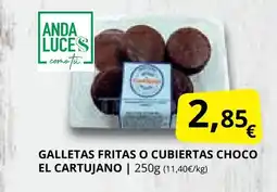 Supermercados MAS EL CARTUJANO Galletas fritas o cubiertas choco oferta