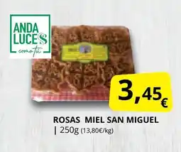 Supermercados MAS SAN MIGUEL Rosas miel oferta