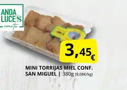 Supermercados MAS SAN MIGUEL Mini torrijas miel conf oferta