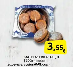 Supermercados MAS Galletas fritas guijo oferta