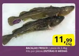 Supermercados MAS Bacalao fresco oferta