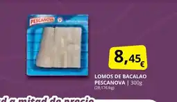 Supermercados MAS PESCANOVA Lomos de bacalao oferta