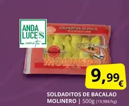 Supermercados MAS MOLINERO Soldaditos de bacalao oferta