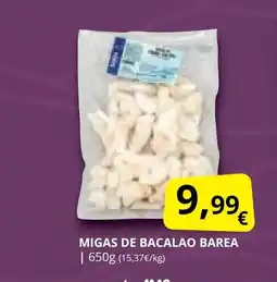 Supermercados MAS BAREA Migas de bacalao oferta