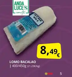 Supermercados MAS Lomo bacalao oferta