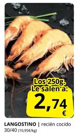 Supermercados MAS Langostino oferta
