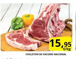Supermercados MAS Chuleton de vacuno nacional oferta