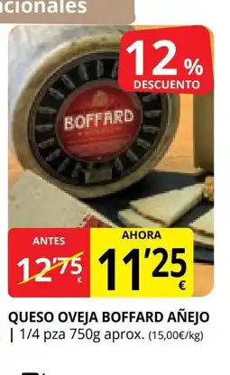 Supermercados MAS BOFFARD AÑEJO Queso oveja oferta