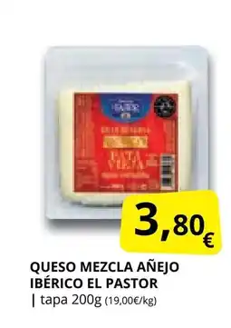 Supermercados MAS EL PASTOR Queso mezcla añejo ibérico oferta