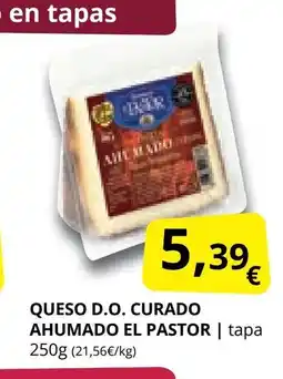Supermercados MAS EL PASTOR Queso d.o. curado ahumado oferta