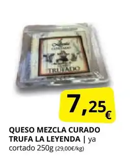 Supermercados MAS LA LEYENDA Queso mezcla curado trufa oferta