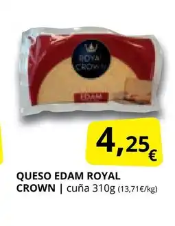 Supermercados MAS ROYAL CROWN Queso edam oferta