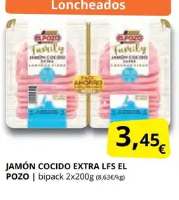 Supermercados MAS EL POZO Jamón cocido extra lfs oferta
