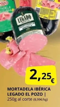 Supermercados MAS EL POZO Mortadela ibérica legado oferta