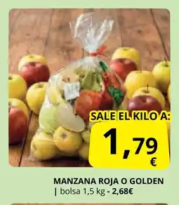 Supermercados MAS Manzana roja o golden oferta