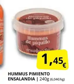 Supermercados MAS ENSALANDIA Hummus pimiento oferta