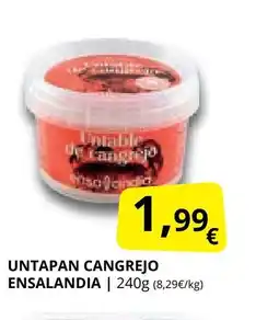 Supermercados MAS ENSALANDIA Untapan cangrejo oferta