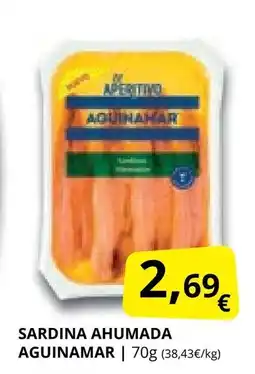 Supermercados MAS AGUINAMAR Sardina ahumada oferta