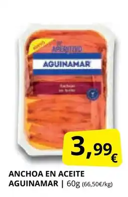 Supermercados MAS AGUINAMAR Anchoa en aceite oferta