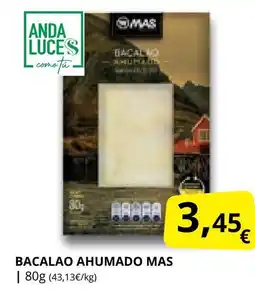 Supermercados MAS MAS Bacalao ahumado oferta