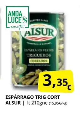 Supermercados MAS ALSUR Espárrago trig cort oferta