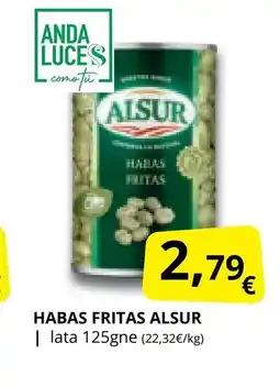 Supermercados MAS ALSUR Habas fritas oferta