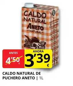 Supermercados MAS ANETO Caldo natural de puchero oferta