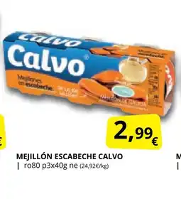 Supermercados MAS CALVO Mejillón escabeche oferta
