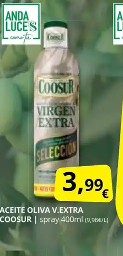 Supermercados MAS COOSUR Aceite oliva v.extra oferta