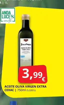 Supermercados MAS CEXAC Aceite oliva virgen extra oferta