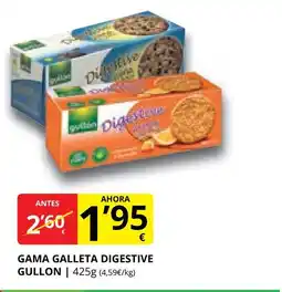 Supermercados MAS GULLON Gama galleta digestive oferta