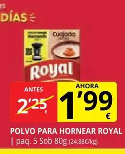 Supermercados MAS ROYAL Polvo para hornear oferta