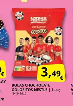 Supermercados MAS Bolas chocholate golositos nestle oferta