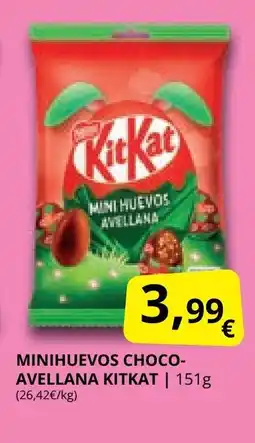 Supermercados MAS KITKAT Minihuevos choco- avellana oferta