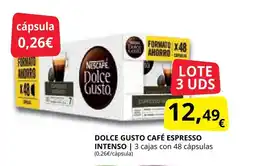 Supermercados MAS DOLCE GUSTO Café espresso intenso oferta