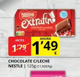 Supermercados MAS Chocolate c/leche nestle oferta