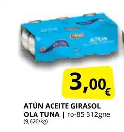 Supermercados MAS Atún aceite girasol ola tuna oferta